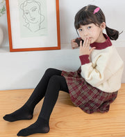 タイツ キッズ ジュニア 子供用 無地 裏起毛 防寒 暖かい あったか シンプル 子ども用 こども用 レッグウェア ブラック ベージュ ホワイト