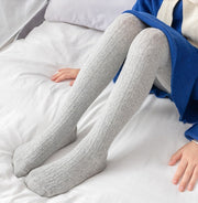 タイツ キッズ 子ども ベビー 赤ちゃん 女の子 レッグウェア ファッション小物 ケーブル編み あったか 暖かい 防寒 かわいい シンプル おしゃれ 着回し ヘビロテ お出かけ 通園 デイリー フォーマル 白 黒 ピンク 黄 灰