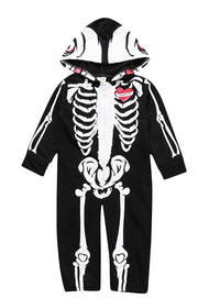 子供用 ハロウィン衣装 キッズ ハロウィン コスプレ 衣装 つなぎ ジャンプスーツ ロンパース 骸骨 ガイコツ スケルトン 死神 コスチューム 仮装 イベント パーティー