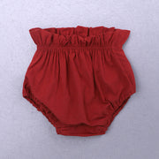 キャミソールブラウス 見せパン ショートパンツ ブルマ おむつカバー 子供服 キッズ ベビー 女の子 トップス ノースリーブ 袖なし ギャザー ギンガムチェック柄 おしゃれ かわいい お出かけ