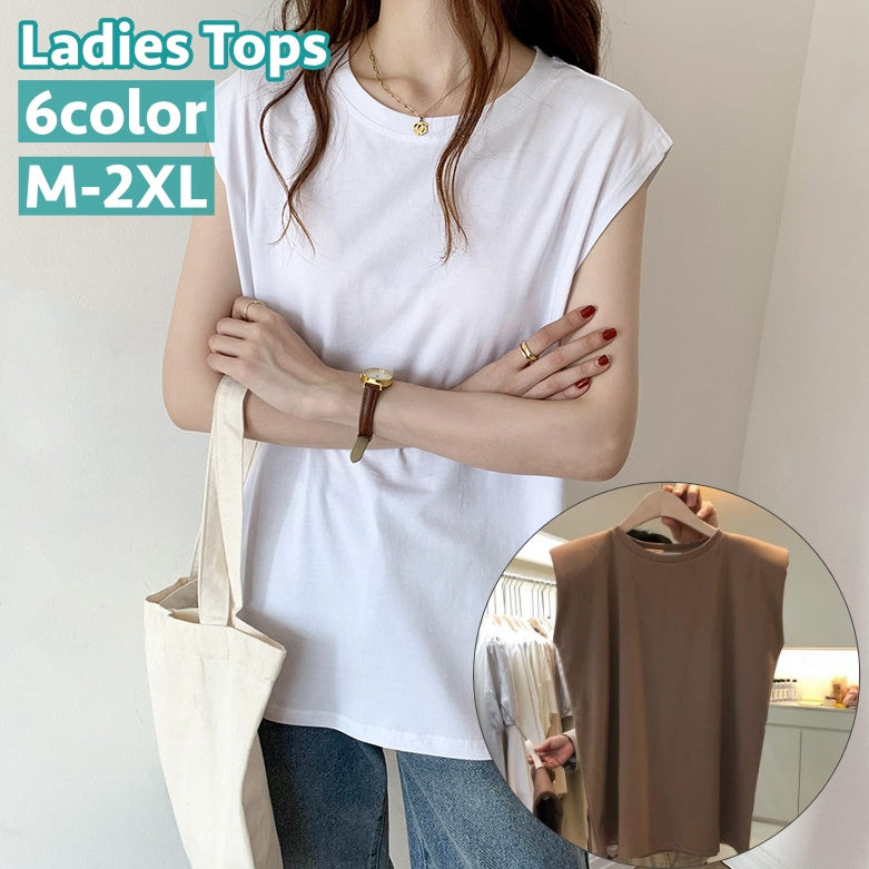 カットソー ノースリーブ レディース 女性 トップス プルオーバー 商品画像