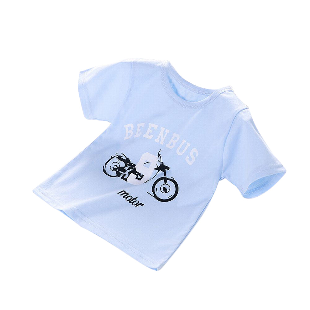 Tシャツ 子供用 女の子 男の子 女児 男児 キッズ 半袖 トップス ラウンドネック ストライプ プリント デザイン豊富 カジュアル 夏服