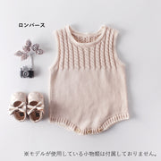 セーター ロンパース 単品 66-90cm ベビー服 赤ちゃん 男の子 女の子 ニット 長袖 ノースリーブ かわいい おしゃれ