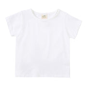 Tシャツ カットソー 子供 ベビー キッズ 半袖 無地 単色 シンプル ラウンドネック トップス カジュアル 子供服