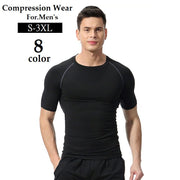 コンプレッションウェア スポーツ用インナー 半袖 メンズ トップス 男性用 Tシャツ 大きいサイズあり ラグラン袖 ラウンドネック スポーツウェア トレーニングウェア 運動 ジム ランニング ジョギング S M L XL 2XL 3XL