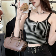 キャミソール レディース 婦人服 トップス ノースリーブ ショート丈 着丈短め 肩出し おしゃれ かわいい インナー用 デイリー カジュアル 普段使い
