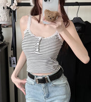 キャミソール レディース 婦人服 トップス ノースリーブ ショート丈 着丈短め 肩出し おしゃれ かわいい インナー用 デイリー カジュアル 普段使い