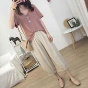 Tシャツ 半袖 レディース 大きいサイズ トップス カットソー ゆったり Vネック ドロップショルダー シンプル無地 カジュアル