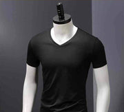 Tシャツ 半袖 トップス Vネック メンズ 男性 無地 大きいサイズ インナーシャツ シンプル カジュアル ホワイト ブラック ワイン ネイビー グレー 着回し