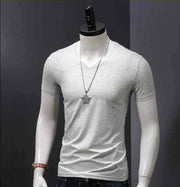 Tシャツ 半袖 トップス Vネック メンズ 男性 無地 大きいサイズ インナーシャツ シンプル カジュアル ホワイト ブラック ワイン ネイビー グレー 着回し