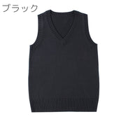 ベスト レディース 女性 トップス セーター スクール 制服 ニット ノースリーブ Vネック プルオーバー 無地 単色 シンプル 定番 ベーシック カラバリ豊富 大きいサイズ