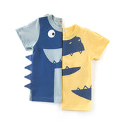 子ども用 Ｔシャツ トップス カットソー 半袖 子ども服 キッズ 春 夏 プリント 恐竜 動物 アニマル オシャレ かっこいい 可愛い お出かけ 外遊び お散歩