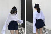 チュニック カットソー ロングTシャツ レディース 女性 トップス 長袖 クルーネック 英字ロゴ ビッグシルエット オーバーサイズ カジュアル お洒落 可愛い 着回し力 お出かけ 普段使い ヘビロテ 女子力アップ
