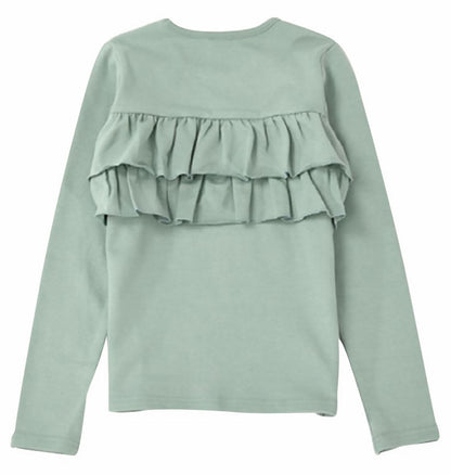 子供服 女の子 ガールズ フリル トップス フリルトップス グリーン バリエーション画像