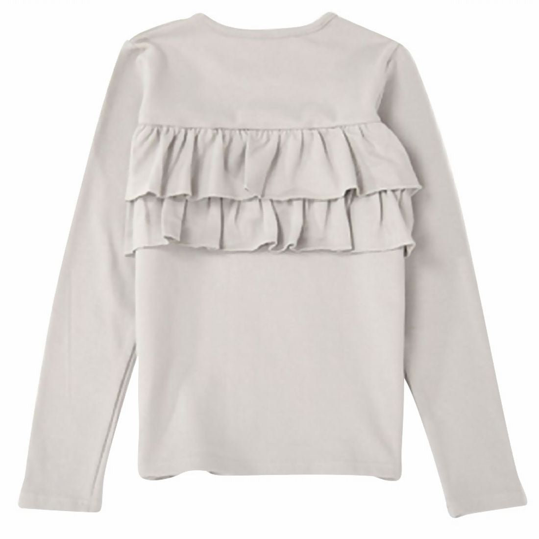 子供服 女の子 ガールズ フリル トップス フリルトップス ライトグレー バリエーション画像