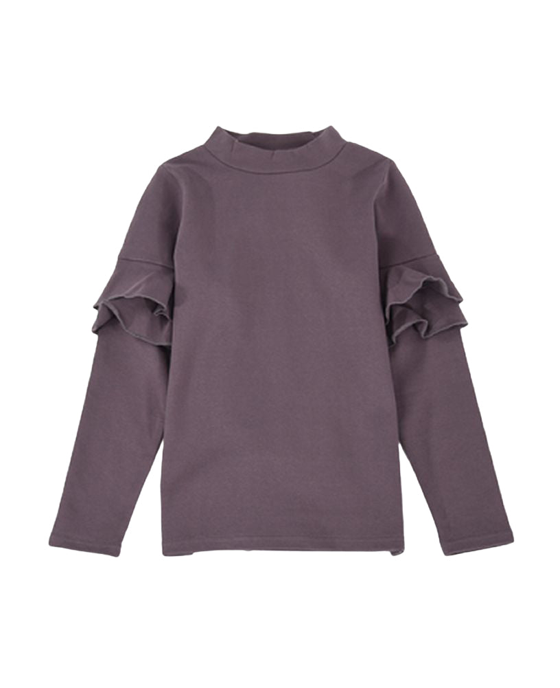 子供服 フリル トップス フリルトップス カットソー 袖フリル ココア バリエーション画像