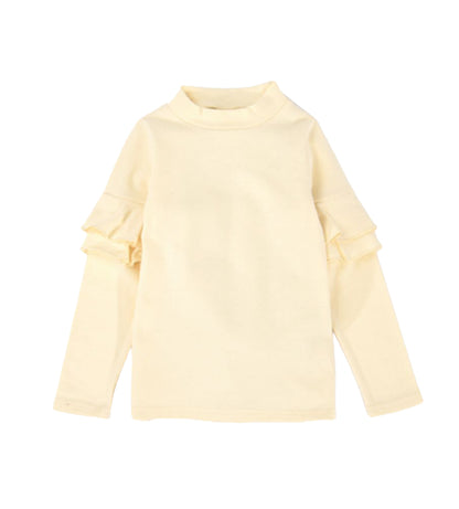 子供服 フリル トップス フリルトップス カットソー 袖フリル アイボリー バリエーション画像
