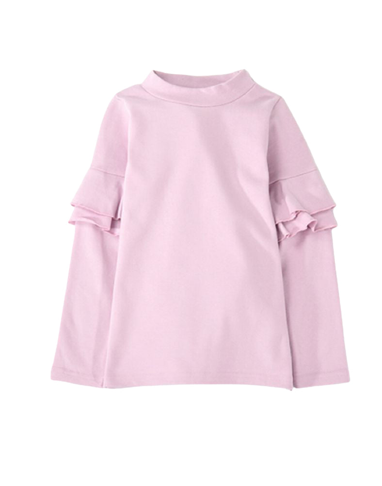 子供服 フリル トップス フリルトップス カットソー 袖フリル ラベンダー バリエーション画像