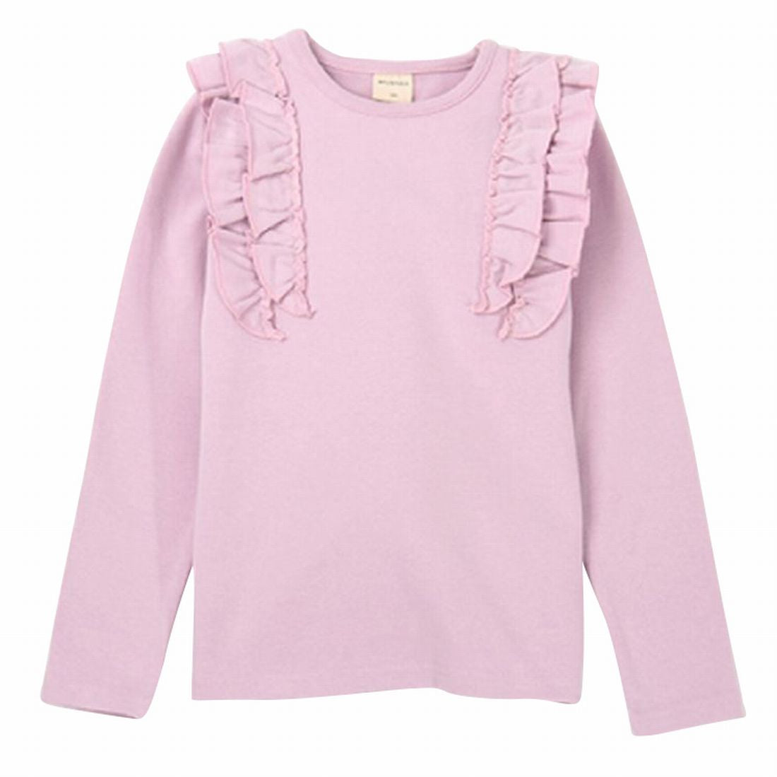子供服 フリルトップス フリル トップス ロンT 長袖Tシャツ ラベンダー バリエーション画像