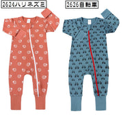 カバーオール ロンパース 長袖 長ズボン ベビー 赤ちゃん キッズ 子供 男の子 女の子 前開き ジッパー ファスナー デザイン豊富 総柄 かわいい