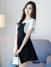 ボレロ ショール 半袖 レディース 女性用 シフォン レース 大きいサイズ 結婚式 ウェディング 二次会 パーティー おしゃれ かわいい 羽織り カーディガン