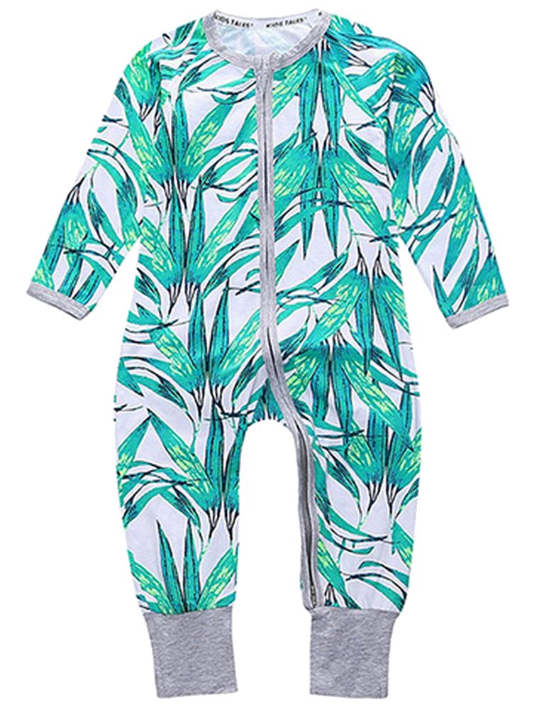 ベビー服 ジップアップ ファスナー カバーオール ロンパース 足つき 2102 バリエーション画像