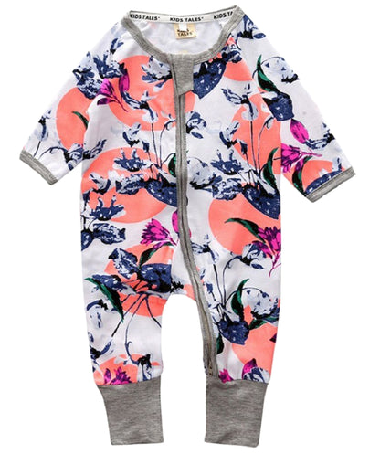 ベビー服 ジップアップ ファスナー カバーオール ロンパース 足つき 2120 バリエーション画像