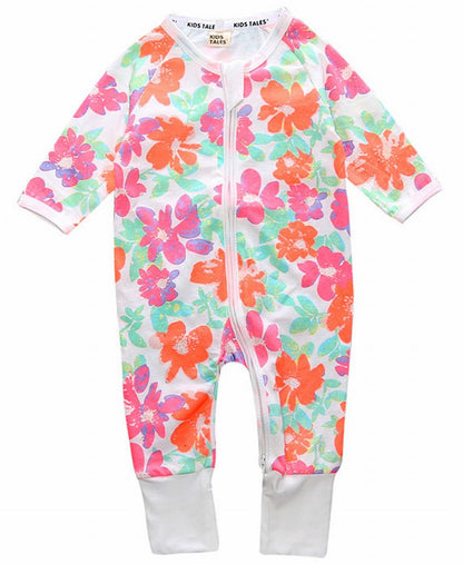 ベビー服 ジップアップ ファスナー カバーオール ロンパース 足つき 2128 バリエーション画像