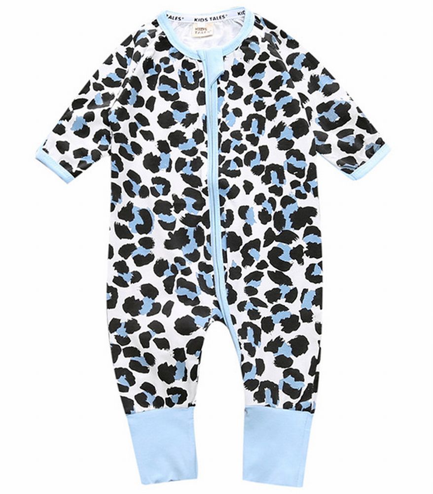 ベビー服 ジップアップ ファスナー カバーオール ロンパース 足つき 2158 バリエーション画像