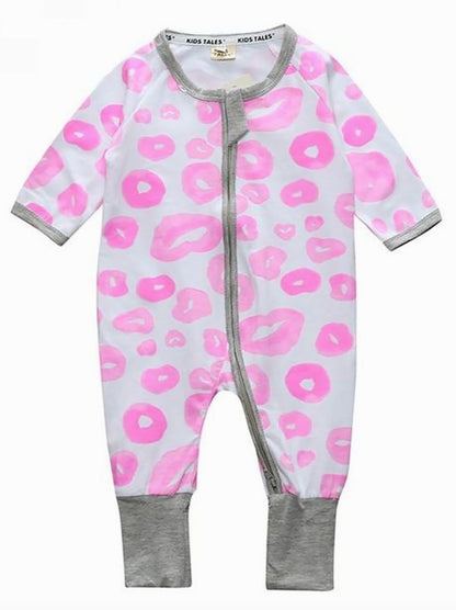 ベビー服 ジップアップ ファスナー カバーオール ロンパース 足つき 2166 バリエーション画像