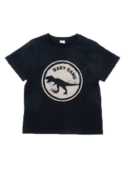 子供服 プリントTシャツ 女の子 男の子 半袖Tシャツ キッズ D-ブラック バリエーション画像
