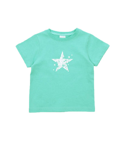 子供服 プリントTシャツ 女の子 男の子 半袖Tシャツ キッズ F-ミント バリエーション画像