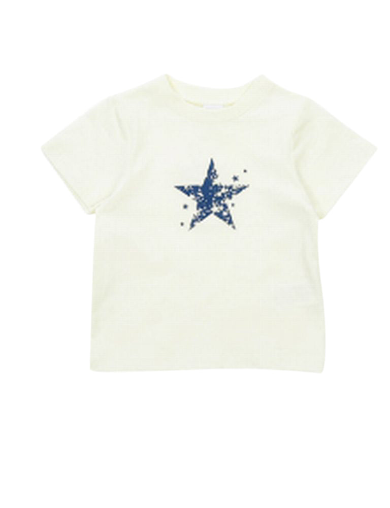 子供服 プリントTシャツ 女の子 男の子 半袖Tシャツ キッズ G-アイボリー バリエーション画像