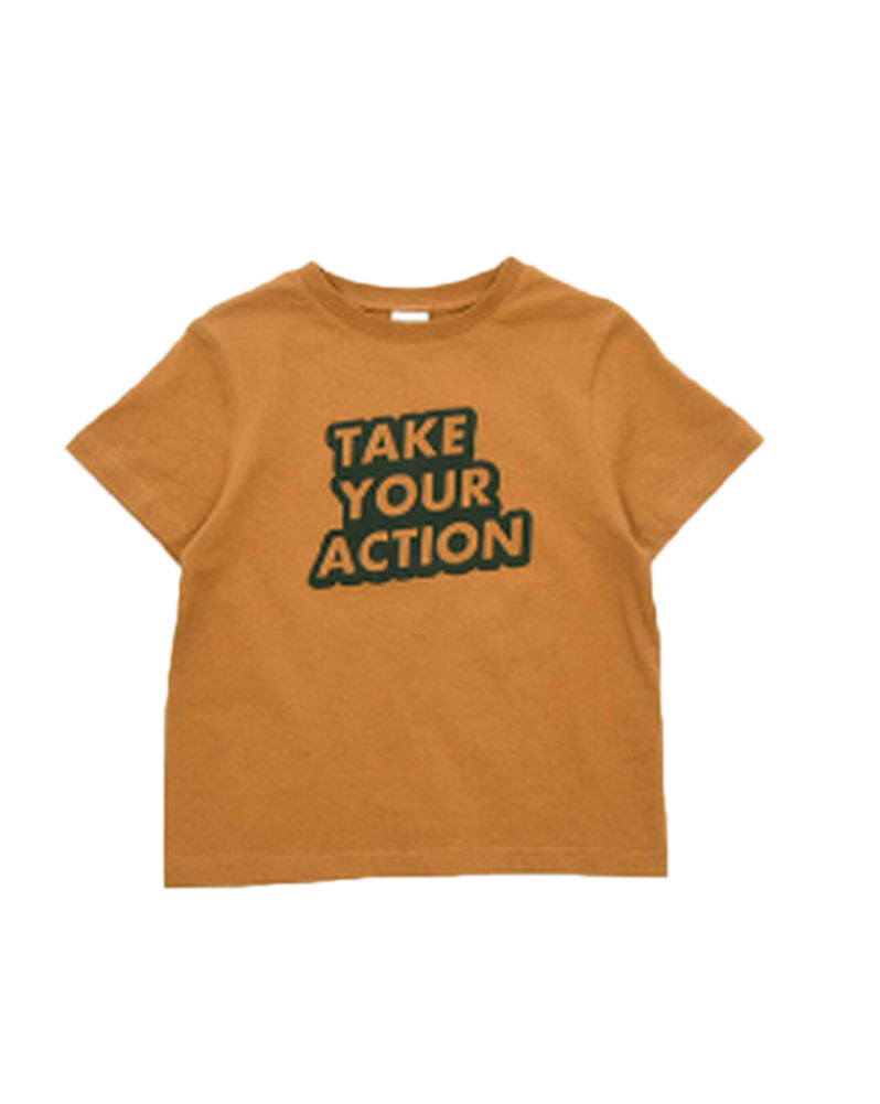子供服 プリントTシャツ 女の子 男の子 半袖Tシャツ キッズ H-ブラウン バリエーション画像
