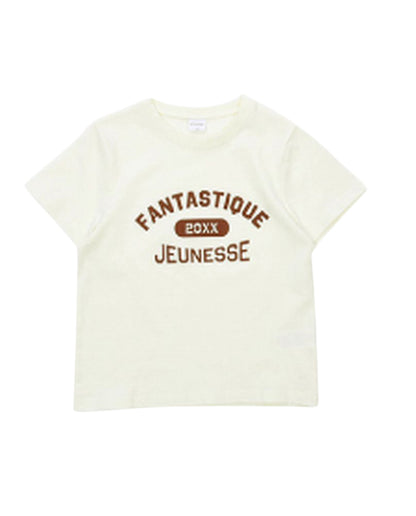 子供服 プリントTシャツ 女の子 男の子 半袖Tシャツ キッズ J-アイボリー バリエーション画像