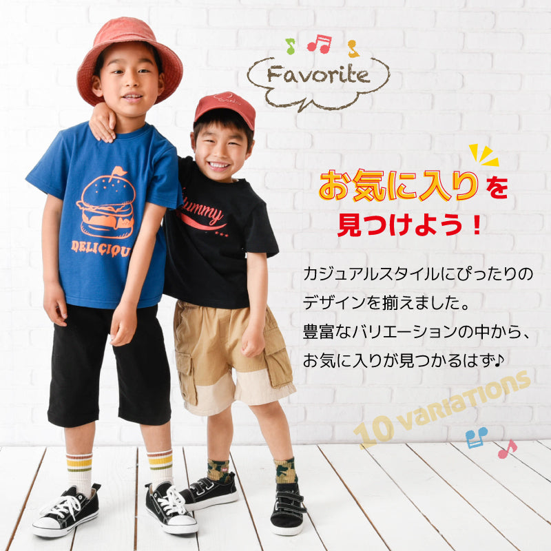 子供服 プリントTシャツ 女の子 男の子 半袖Tシャツ キッズ 商品画像3