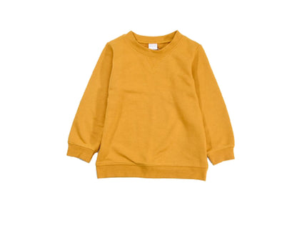 トレーナー 裏毛 長袖 子供服 キッズ ジュニア マスタード バリエーション画像
