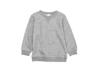 トレーナー 裏毛 長袖 子供服 キッズ ジュニア 杢グレー バリエーション画像