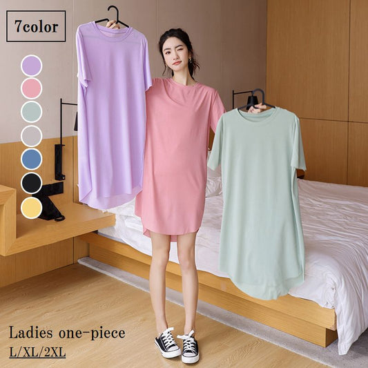 ワンピース Tシャツワンピース ルームウェア パジャマ レディース 女性 商品画像
