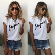 半袖Tシャツ ロゴTシャツ カットソー レディース トップス 春夏 モノトーン ラウンドネック クルーネック 白 黒 シンプル 定番 ロゴプリント カジュアル カッコイイ S M L XL 2XL 3XL 4XL 5XL