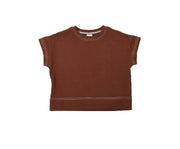 子供服 半袖Tシャツ Tシャツ 配色ステッチ 5分袖 キッズ ベビー ジュニア リンクコーデ 男の子 女の子 トップス カットソー 無地 シンプル カラバリ豊富 通園 通学 ラウンドネック クルーネック 丸首 子ども こども