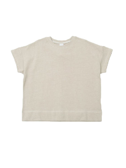 子供服 半袖Tシャツ Tシャツ 配色ステッチ 5分袖 キッズ グレージュ バリエーション画像
