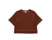 子供服 半袖Tシャツ Tシャツ 長袖Tシャツ 配色ステッチ 7分袖 キッズ ベビー ジュニア 男の子 女の子 トップス カットソー ラウンドネック 着まわし 無地 カラバリ豊富 シンプル ベーシック くすみカラー 子ども こども