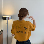 カットソー 半袖 レディース 女性 婦人 トップス Tシャツ 大きいサイズ ゆったり ラフ ラウンドネック ロゴ入り 英字入り 単色 プルオーバー シンプル おしゃれ カジュアル かわいい 着回し ベーシック お出かけ 黄 白 灰