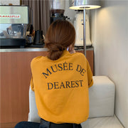 カットソー 半袖 レディース 女性 婦人 トップス Tシャツ 大きいサイズ ゆったり ラフ ラウンドネック ロゴ入り 英字入り 単色 プルオーバー シンプル おしゃれ カジュアル かわいい 着回し ベーシック お出かけ 黄 白 灰