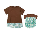 カットソー Tシャツ 異素材切り替え 半袖 子供服 キッズ ベビー ジュニア 女の子 ガールズ トップス かわいい フェミニン バックコンシャス こども服 子ども服 春服 夏服