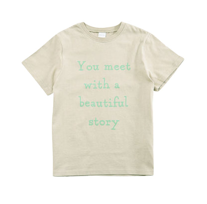 子供服 プリントTシャツ 女の子 男の子 半袖Tシャツ キッズ I-グレージュ バリエーション画像