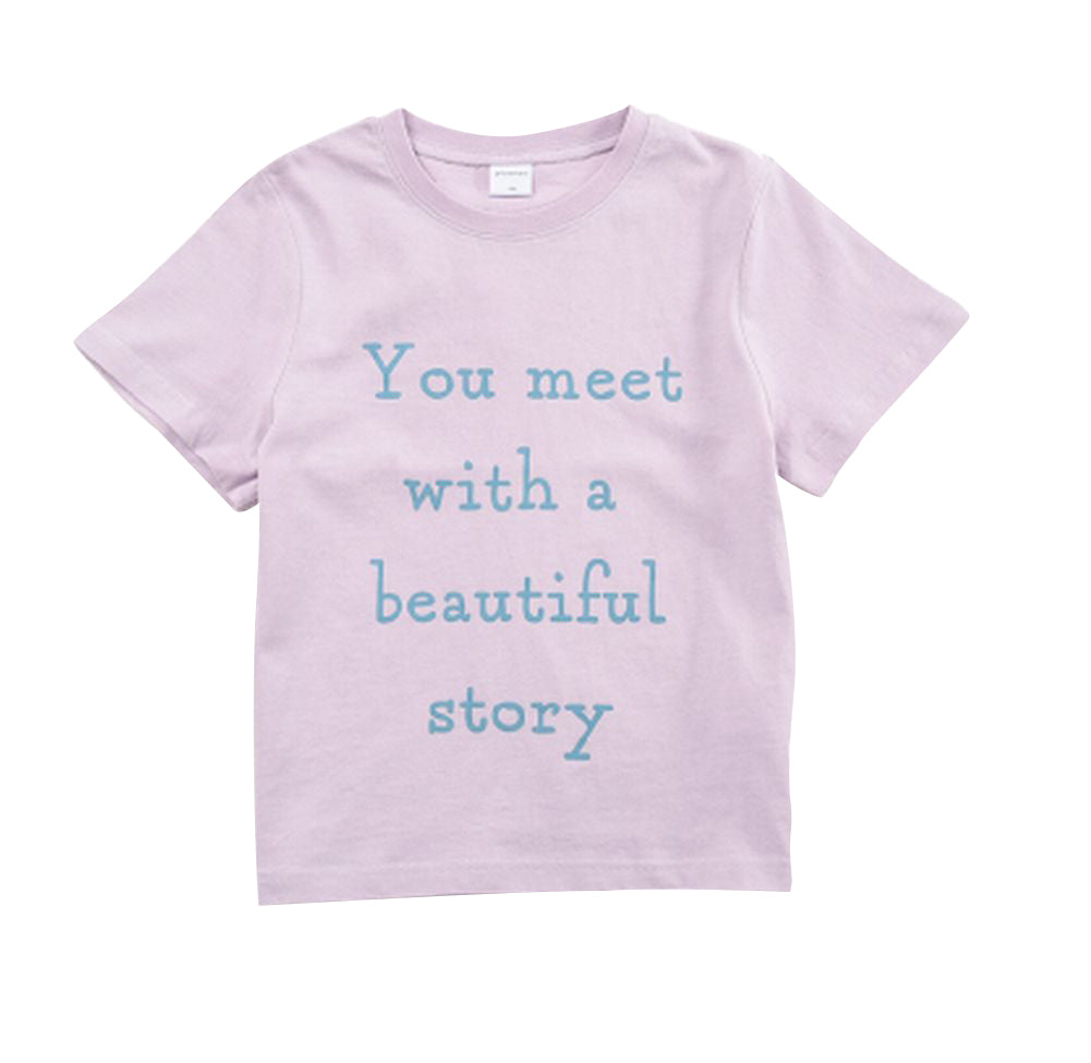 子供服 プリントTシャツ 女の子 男の子 半袖Tシャツ キッズ J-ラベンダー バリエーション画像