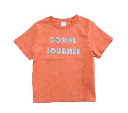 子供服 プリントTシャツ 女の子 男の子 半袖Tシャツ キッズ L-テラコッタ バリエーション画像