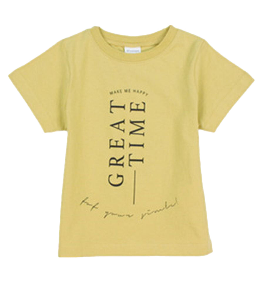 子供服 プリントTシャツ 半袖Tシャツ 女の子 男の子 キッズ A-マスタード バリエーション画像